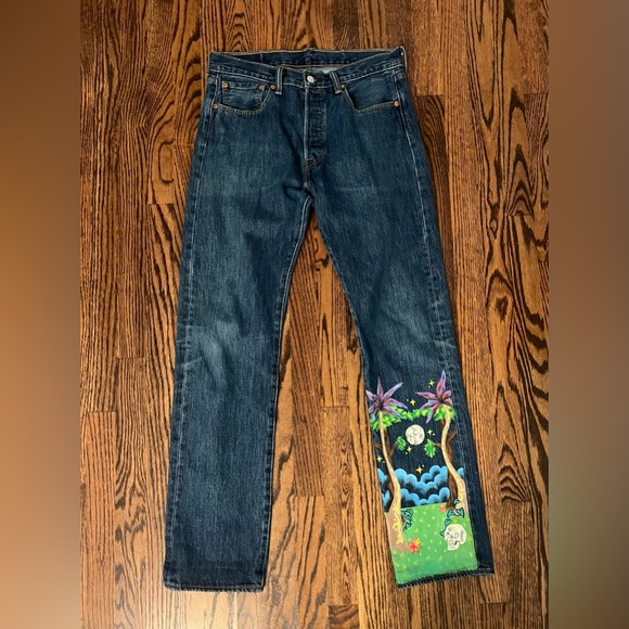 Custom Painted Levi’s 501